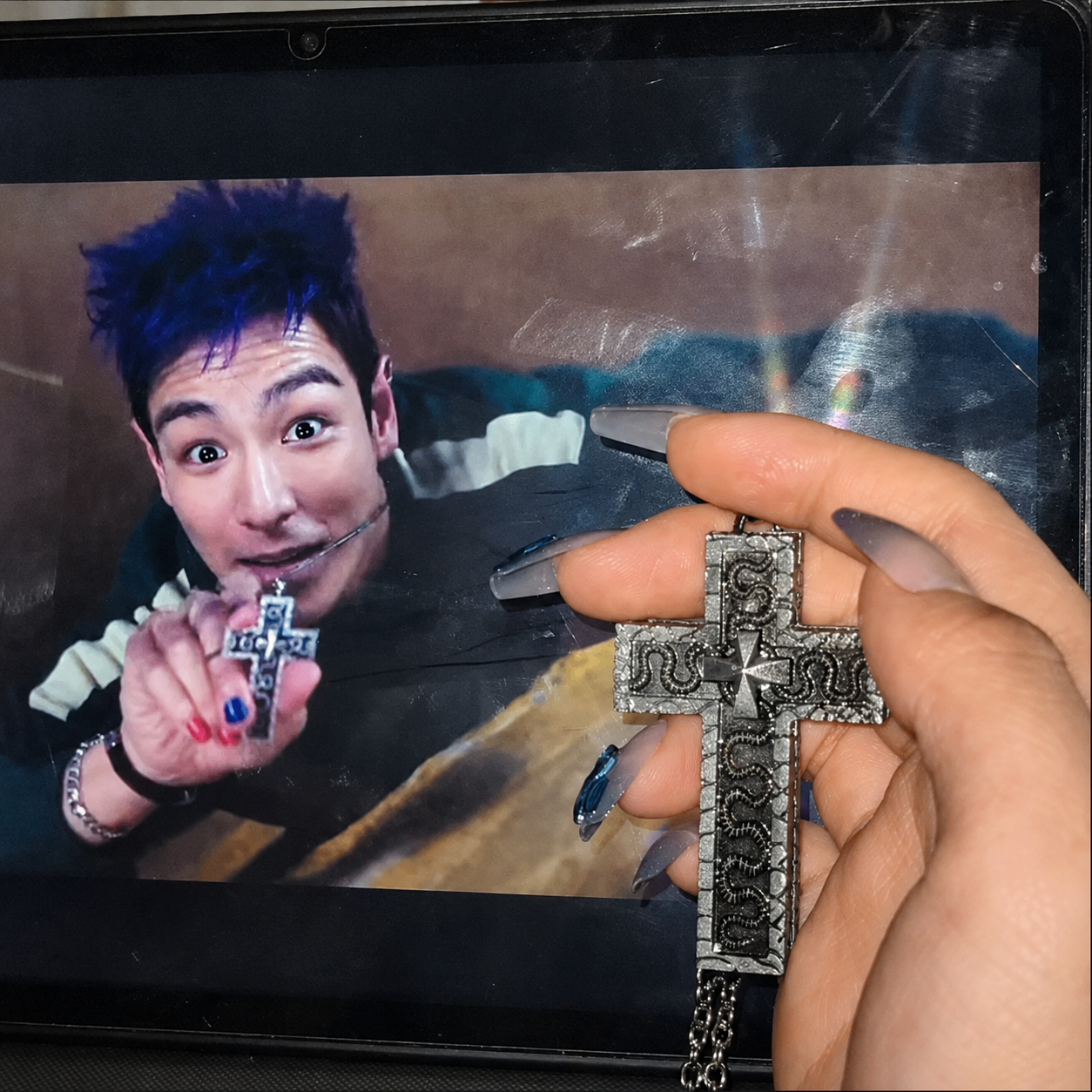 Thanos Cross Necklace